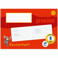 Rechenheft Premium A5 kariert Lineatur R 16 Blatt farbig mit Motiv