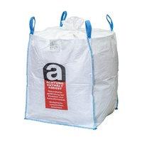 Bigbag 110x110x115cm für Asbestentsorgung, 1.500kg Traglast, 4 Hebeschlaufen