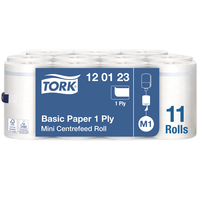 Tork Standard Papierwischtücher M1 120123 weiß / 1-lagig / 11 x 120 Meter