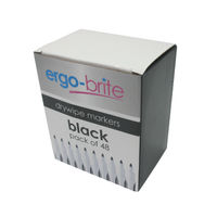 ERGO-BRITE DWIPE MRKR R/GRIP BLK P48