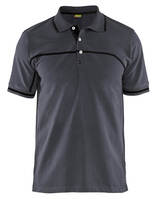 Polo Shirt mittelgrau/schwarz