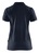 Damen Polo Shirt dunkel marineblau - Rückansicht