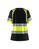 Damen High Vis T-Shirt 3410 Klasse 1 schwarz/gelb - Rückseite