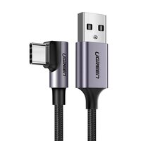 UGREEN US284 USB-C Kábel, 3A , 3m (fekete)