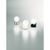 Fabas Luce GRAVITY LED Tischleuchte, 5W, Glas weiß, nickel satiniert