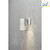 Außen-Wandstrahler MODENA DOWN, mit Öffnung für seitlichen Lichtanteil, GU10 max. 35W, Stahl galvanisiert / Acrylglas klar