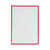 Drehzapfentafeln „Technic” / Sichttafel für Preislistenhalter / Einzeltafel zu Plakat-Infoelement „Technic“ | rot DIN A5