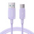Kabel przewód USB-A - USB-C 3A 1.2m fioletowy