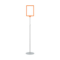 Info Stand / Poster Display / Floorstanding Poster Stand "Profit" | orange similar to RAL 2008 A3