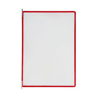 Flip Display Pocket "Technic" / Pocket for Price List Holder / Single Pocket for Poster Info Stand "Technic" | red A4