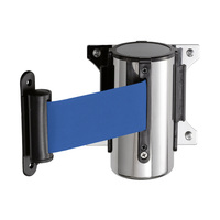 Wall-Mounted Retractable Barrier Tape | blue
