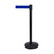 Barrier Post / Barrier Tape Post / Barrier Stand "Uno" | metal cast with black plastic coating black blue 3500 mm