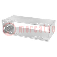 Car radio mounting half frame; 1 DIN; zinc; Pioneer