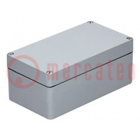 Enclosure: multipurpose; X: 122mm; Y: 220mm; Z: 91mm; polyester; grey