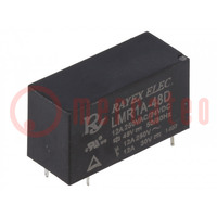 Relay: electromagnetic; SPST-NO; Ucoil: 48VDC; 12A; 12A/250VAC