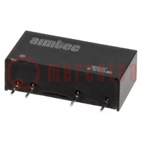 Converter: DC/DC; 1W; Uin: 21.6÷26.4V; Uout: 12VDC; Iout: 83mA; SIP7