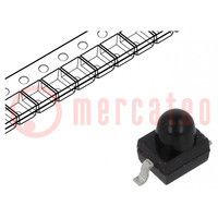 PIN photodiode; 1.9mm; Gull wing; SMD; 940nm; 870÷950nm; 30°; black