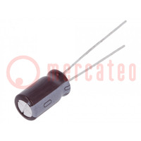 Capacitor: electrolytic; THT; 3.9uF; 400VDC; Ø10x12.5mm; Pitch: 5mm