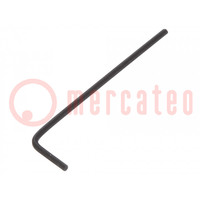 Wrench; hex key; HEX 1,2mm; Overall len: 45mm
