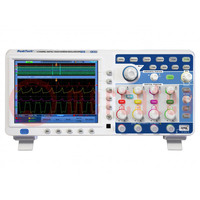 Oscilloscope: digital; Ch: 4; 200MHz; 2Gsps; 7.6Mpts/ch; LCD TFT 8"