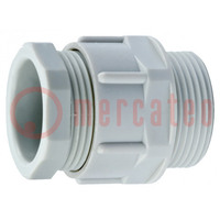 Cable gland; PG9; IP54; polyamide; grey; DIN 46320-A-FS