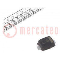 Diode: TVS; 0,15W; 6,2V; SOD923; Rolle,Band; Ch: 1