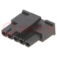 Stekker; kabel-plaat; vrouwelijk; Minitek® Pwr 3.0; 3mm; PIN: 5