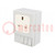 G-type socket; 250VAC; 13A; IP20; for DIN rail mounting