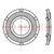 Washer; round,externally serrated; M3; D=6mm; spring steel