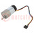 Motor: DC; with gearbox; 6÷12VDC; 5.5A; Shaft: D spring; 100rpm