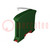 Behuizing: op DIN-rail; Y: 101mm; X: 17,5mm; Z: 80,2mm; groen