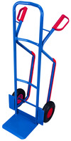 Produktbild - Stahlrohrkarre mit Kunststoffgleitkufen , Luftbereifung , Traglast 250kg, 320 x 250 mm