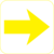 Piktogramm - Richtungspfeil, gerade, Gelb, 10 x 10 cm, PVC-Folie, Selbstklebend
