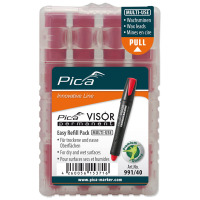 Pica VISOR permanent Ersatzminen-Sets, wasserlösliche Minen Version: 02 - rot
