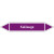 Rohrleitungskennz/Pfeilschild Gruppe7 Laugen(violett), selbstkl.Folie,12,6x2,6cm Version: P7103 DIN 2403 - Kalilauge P7103