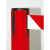 Absperrsysteme Guide - Line, 2 Kunstst.-Pfosten rot, 4-Wege-Kassette, schwarz inkl. Nylongewebeband