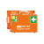 Erste-Hilfe-Koffer Kunst und Werken, SN-CD orange plombierbar und Wandhalterung,