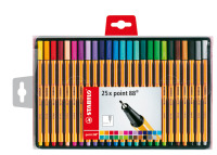 Fineliner STABILO® point 88® Etui, mit 25 Stiften