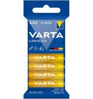 VARTA Batterie Longlife AAA, 8-er Folie