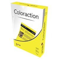 Papier kserograficzny Coloraction, Canary, A3, 80 g/m2, średni żółty, 500 arkusza, nadaje się do druku atramentowego