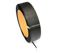 PP-Umreifungsband schwarz 12,7 x 0,90 mm x 1500 m / 406 mm Kern