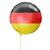 Detailansicht Luftballon "Soccer" Deutschland, Deutschland-Farben