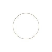 Deko-Ring Hoop, gold Metall, Durchmesser 50 cm