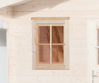 Einzelfenster für Gartenhaus 45 mm