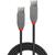 LINDY USB 2.0 Kabel Typ A/A Anthra Line M/M 3m