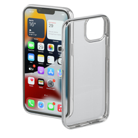 Hama Clear&Chrome coque de protection pour téléphones portables 15,5 cm (6.1") Housse Argent, Transparent