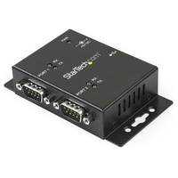 StarTech.com 2 Port USB auf Seriell RS232 Adapter - USB / DB9 Hub Wandmontagefähig