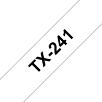 Brother TX-241 Etiketten erstellendes Band Schwarz auf weiss