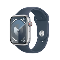 Apple Watch Series 9 45 mm Cyfrowy 396 x 484 px Ekran dotykowy 4G Srebrny Wi-Fi GPS
