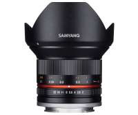 Samyang 12mm F2.0 NCS CS SLR Objetivo ancho Negro